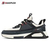 Baasploa-남성 캐주얼 방수 러닝화 패션 가죽 스케이트보드 신발 미끄럼 방지 내마모성 남성 스포츠 2022 년 신상품