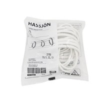 이케아 HASSJON 하셴 샤워커튼링 12개입 커튼링 10개 커튼봉 커튼링 커튼고리 샤워커튼