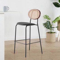 아트박스/꼬모까사 페더 라탄 바체어 (2종색상)높이조절가능, 그린/72cm