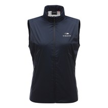 아이더 언밸런스한 절개라인과 등판에 배색 절개라인으로 액티브한 느낌을 주는 스타일 IDU (아이두) 여성 패딩 베스트 DWU19614