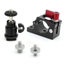 [해외] 로드 클램프 마운트 22MM25MM 모니터 마운트 홀더 14 인치 38 인치 스크류 콜드 슈 어댑터 RONIN M MX FOR ZHIYUN CRANE2, 25-27mm w BallHead
