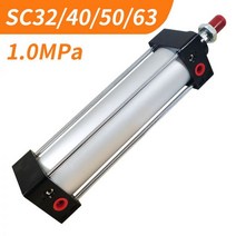 SC 32 40 50 63 보어 공압 공기 실린더 피스톤 75 100 150 200 300 400 500 600 800 1000mm 스트로크 복동, Stroke 25mm, SC50 (Bore 50mm)