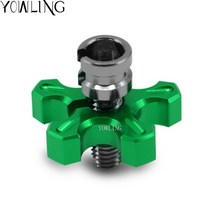 오토바이 CNC 브레이크 클러치 케이블 와이어 조절기 나사 스즈키 GSXR 2006 600 K6 750 1000 K7 K9 GSXR1, 04 10mm green