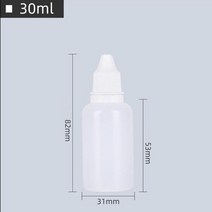 2 Pcs 휴대용 드롭 병 액체 여행 스토리지 봉인 된 패키지 컨테이너 화학 실험 5-100ml Eyedrop, [04] 30ML-2pcs