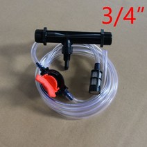 12quot 34quot 남성 스레드 관개 벤츄리 튜브 농업 벤츄리 비료 인젝터 자동 시비 1 pcs, 3I4 x B