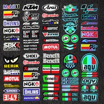 바이크스티커 오토바이 레이싱 베스파 브램보 아크라포빅 KTM 스티커데칼 카킹즈, (09), 1개