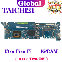 노트북 메인보드 Kefu taichi21 메인 보드 asus taichi 21 마더 보드 메인 보드 i3-3217u i5-3317u i7-3537 cpu 4gbram, i7-3세대 4GB
