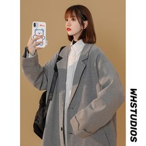 천조체크루즈핏중성풍커플코트루즈수트XZ201P85