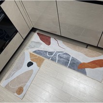 코지리빙 비아리츠 주방 발매트 세트, 헤링본
