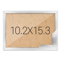 퍼즐액자 10.2x15.3 고급형 슬림 우드 실버, 단품