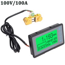 TF03K DC10 ~ 120V 50A/100A/350A/500A 배터리 용량 테스터 전압 전류 디스플레이 쿨롱 카운터 (1m 포함), 02 TF03K-A-100A