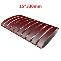 샌딩기 샌더 전기 전동 사포 연마10pcs 벨트 세트 미니 벨트 용 앵글 그라인더 용, 15x330mm, 10개