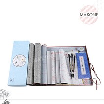 Makone 상표등록 붓글씨 연습장 물로쓰는 붓글씨 서예원단 붓세트, 본상품선택