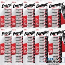 에너자이저 맥스 알카라인 건전지 AA 100알(10카드) 1.5V LR6