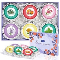 입욕제 Bumodel 아로마테라피 6 팩 목욕 폭탄 정제 천연 에센셜 오일 가정용 바스밤, 6 6PC(꽃 4개+과일 2개)