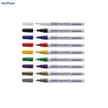 얇은 페인트 마카 페인트펜 마커 1mm 팁 9종 택1, l빨강l