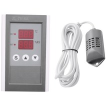 ZL-7816A 12V 온도 및 습도 컨트롤러 온도 조절기 및 히로 스타트 인큐베이터 습도 인큐베이터 컨트롤러, 하나, 검은 색