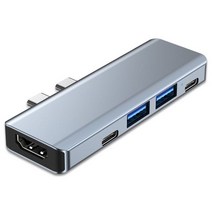 맥북 호환 에어 Anker 멀티포트 제품용 USB C 허브 타입 리플레먼트 휴대용 제품 공급 인 박스 패키지, [01] Silver
