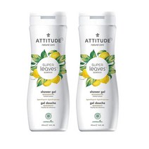 Attitude Super Leaves Regenerating Shower Lemon Leaves 애티튜드 슈퍼 리브스 재생 샤워 레몬 리프 473ml 2팩