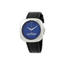 새상품 마크제이콥스 쿠션 시계 여성 블루 다이얼/블랙 스트랩 20179303 MSRP $300 명품 패션시계