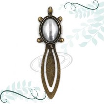 자수용 거북이 책갈피 타원 신주 반제품 프랑스자수, CF104-거북이책갈피타원-신주