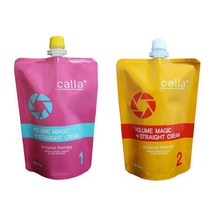 [새롬] 칼라 볼륨 매직 스트레이트 크림 1 2제 각 500ml, 2제 액상 타입 (중화제), 상세페이지 참조