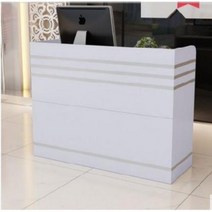 매장 업소용 카운터 입식 테이블 계산대 프런트 캐비닛 안내데스크, 화이트 베이직 + 60x38x90cm