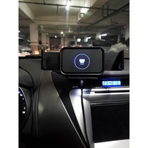 갤럭시 S22 Ultra 울트라 플러스 Plus 폴더블폰 아이폰 SE3 무선 충전 차량용 핸드폰 거치대, 블랙실버