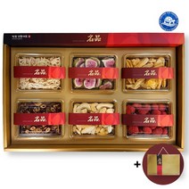 장수왕 명품 과일칩 6종 선물세트 /명절 설날 구정 추석 답례품 고급 과일 건과일 선물, 1세트