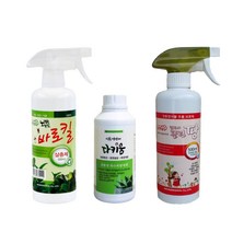 [두플랜츠] 로그플랜츠 식물관리제 3종세트 식물영양제 식물살충제 살균제 세트