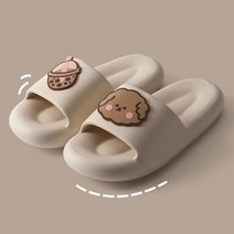 여성슬리퍼 사무용 실내화 5cm 통굽여성용 나비 매듭 슬리퍼 여름 플랫폼 미끄럼 방지 밑창 만화 야외 욕