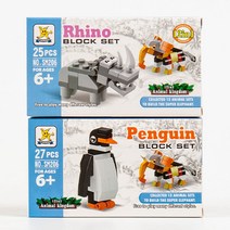 쥬크박스 1500동물블럭(12개묶음판매) 레고호환블록