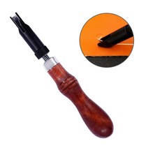 Imzay조절 가능한 내구성 타입 푸시 그루빙 치나무 손잡이 그루버 공예 가우 징 도구가죽 공예 도구