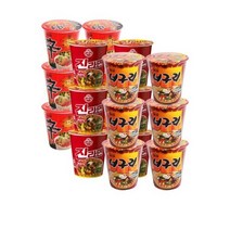 컵라면) 농심신라면소 6개 + 오뚜기진라면매운맛 6개 + 농심너구리얼큰한맛소 6개, 1개