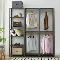 (우드빌) 우드빌 드레스룸 시스템 행거 옷장 붙박이장 노블 G6301/G8301, G6302, 그레이