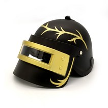 배그 삼뚝 배틀그라운드 3뚝 헬멧 헬맷 졸업사진 할로윈 핼로윈 의상, 블랙골드