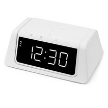 UM2 스마트폰 고속 무선충전기 AL700UV 살균기 알람시계, 화이트 크래들 포함(QC30W증정)