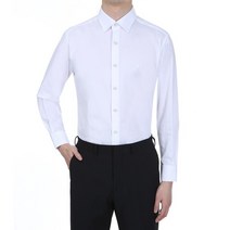예작 일반핏 트윌 솔리드 긴소매셔츠YJ1SBP580WH
