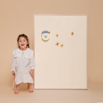 [바보사랑] 릴리 원톤 M 유아 자석 칠판 보드, 상세 설명 참조, 색상:블루 / 프레임:네츄럴