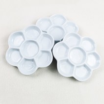 꽃 접시 -소 15cm 캘리그라피 동양화 먹물