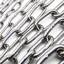 쇠사슬 스텐체인 2mm 1M 304 주차장 연결 안전 개줄, 굵기-8mm(1M금액-이어서재단)