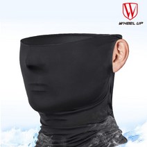 휠업 스포츠 자외선 미세먼지 차단 자전거 두건마스크, 블랙