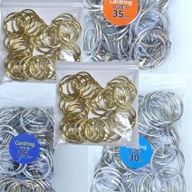 신형 골드 실버 카드링 고리 모음 25mm 30mm 35mm 40mm, 실버카드링40mm(25개입)