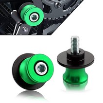 Green 8MM 오토바이 스윙 암 슬라이더 스풀 CNC 스윙암 스탠드 나사 가와사키 Z650 Z800 Z900 Z1000용103071