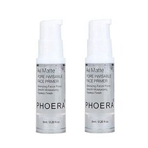 2Pcs Makeup Primer For PHOERA All Matte Oil Free Full Coverage Foundation Base Long Lasting Hydratin, 6ml