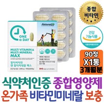하루한알 캐나다 종합비타민 활력 선물 에너지영양제 비타민비12 나이아신 마그넴슘 눈떨림 신경 근육 출산선물 스님 남성 여성 신랑 고함량 추천 보조제 직구 40대 중년 중장년집들이