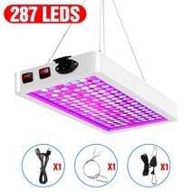수경재배기 가정용 스마트팜 채소키우기 220V 식물 성장 빛 LED 온실 램프 5000W 꽃 전구 수경법 실내 묘목 홈 텐트 수경 재배 조명 성장등 성장램프 식물램프, [02] 5000W 287leds, [01] Two Years Warranty, [03] UK plug