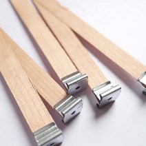 캔들심지 양초 나무 세트 10 조각 Sustainer 탭과 나무 Wicks DIY 촛불에 대 한 자연 심지 코어 공예 만들, 07 13 x 60mm
