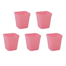비닐하우스패드 보온재 제작 원터치 온실장 미니 조립식 캔디 색상 미니 스퀘어 플라스틱 식물 꽃 냄비 홈, 08 분홍색_01 Thin