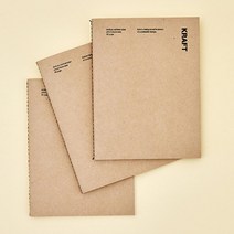 ll0III AM PAPER 크라프트 스티치 노트 대학노트 예쁜노트［lI］